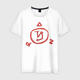 Мужская футболка хлопок с принтом Angel Banishing Sigil в Тюмени, 100% хлопок | прямой крой, круглый вырез горловины, длина до линии бедер, слегка спущенное плечо. | supernatural | vdzabma | сверхъестественное