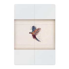 Магнитный плакат 2Х3 с принтом Parrot 1 в Тюмени, Полимерный материал с магнитным слоем | 6 деталей размером 9*9 см | Тематика изображения на принте: art | parrot | арт | попугай