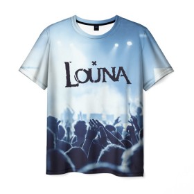 Мужская футболка 3D с принтом Louna в Тюмени, 100% полиэфир | прямой крой, круглый вырез горловины, длина до линии бедер | louna | music | rock | геворкян | лу | луна | лусине | лусинэ | лусинэ геворкян | музыка | панк рок | рок | хард рок