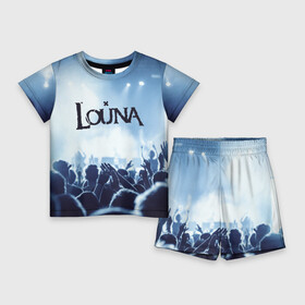 Детский костюм с шортами 3D с принтом Louna в Тюмени,  |  | louna | music | rock | геворкян | лу | луна | лусине | лусинэ | лусинэ геворкян | музыка | панк рок | рок | хард рок