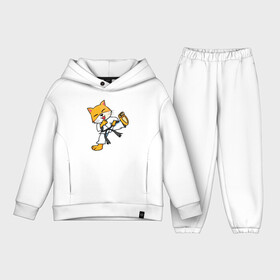 Детский костюм хлопок Oversize с принтом Каратэ Лис в Тюмени,  |  | Тематика изображения на принте: fox | foxy | боевые искусства | карате | каратэ | кимоно | лис | лиса | лисичка | рисунок
