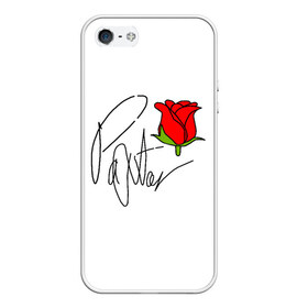 Чехол для iPhone 5/5S матовый с принтом PAYTON MOORMEIER в Тюмени, Силикон | Область печати: задняя сторона чехла, без боковых панелей | flower | payton moormeier | roses | tiktok | блогер | пейтон | пейтон моормиер | розы | тикток | тиктокер | цветы | ютубер