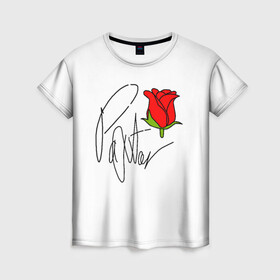 Женская футболка 3D с принтом PAYTON MOORMEIER в Тюмени, 100% полиэфир ( синтетическое хлопкоподобное полотно) | прямой крой, круглый вырез горловины, длина до линии бедер | flower | payton moormeier | roses | tiktok | блогер | пейтон | пейтон моормиер | розы | тикток | тиктокер | цветы | ютубер