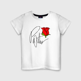 Детская футболка хлопок с принтом PAYTON MOORMEIER (НА СПИНЕ) в Тюмени, 100% хлопок | круглый вырез горловины, полуприлегающий силуэт, длина до линии бедер | Тематика изображения на принте: flower | payton moormeier | roses | tiktok | блогер | пейтон | пейтон моормиер | розы | тикток | тиктокер | цветы | ютубер