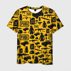 Мужская футболка 3D с принтом PUBG в Тюмени, 100% полиэфир | прямой крой, круглый вырез горловины, длина до линии бедер | playerunknown s battlegrounds | pubg | pubg mobile | пабг | пабг лайт | пабг мобайл | пубг мобайл | пубг.