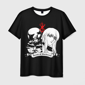Мужская футболка 3D с принтом BERSERK в Тюмени, 100% полиэфир | прямой крой, круглый вырез горловины, длина до линии бедер | anime | anime berserk | berserk | knight | manga | аниме | аниме берсерк | берсерк | манга | рыцарь