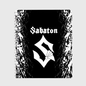 Тетрадь с принтом SABATON в Тюмени, 100% бумага | 48 листов, плотность листов — 60 г/м2, плотность картонной обложки — 250 г/м2. Листы скреплены сбоку удобной пружинной спиралью. Уголки страниц и обложки скругленные. Цвет линий — светло-серый
 | sabaton | даниель муллбак | йоаким броден | крис рёланд | оскар монтелиус | пэр сундстрём | рикард сунден | сабатон | тоббе энглунд | томми юханссон | ханнес ван дал