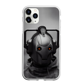 Чехол для iPhone 11 Pro Max матовый с принтом CYBERMAN в Тюмени, Силикон |  | Тематика изображения на принте: david tennant | doctor who | jodie whittaker | matt smith | space | tardis | time | время | девид теннант | джоди уиттакер | доктор | доктор кто | космос | мэтт смит | тардис