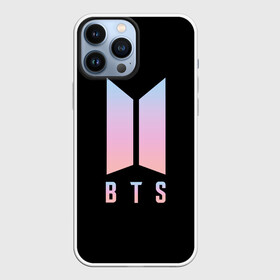 Чехол для iPhone 13 Pro Max с принтом BTS LOGO | БТС ЛОГО (Z) в Тюмени,  |  | Тематика изображения на принте: beta cov b | biohazard | bts | mask | sars cov | биохазард | бтс | вирус | вирус из китая | китай | коронавирус | маски | медицина | медицинская маска | пневмония | ухань | эпидемия