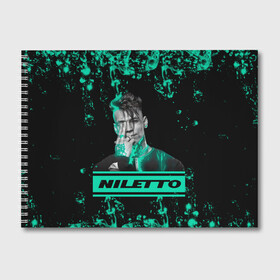 Альбом для рисования с принтом NILETTO в Тюмени, 100% бумага
 | матовая бумага, плотность 200 мг. | Тематика изображения на принте: niletto | rap | данила прытков | любимка | музыка | нилетто | певец | реп