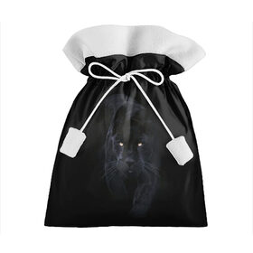 Подарочный 3D мешок с принтом Пантера в Тюмени, 100% полиэстер | Размер: 29*39 см | Тематика изображения на принте: animal | animals | beast | black | cat | kitten | phanter | животное | животные | зверек | зверь | кот | котики | кошка | кошки | пантера | черная
