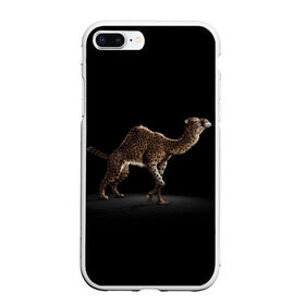 Чехол для iPhone 7Plus/8 Plus матовый с принтом Гибрид в Тюмени, Силикон | Область печати: задняя сторона чехла, без боковых панелей | animal | beast | black | camel | cheetah | hybrid | leopard | верблюд | гепард | гибрид | животное | зверь | леопард | черный