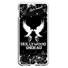 Чехол для Samsung S10E с принтом Hollywood Undead в Тюмени, Силикон | Область печати: задняя сторона чехла, без боковых панелей | charlie scene | danny | funny man | hollywood | hollywood undead | j dog | johnny 3 tears | undead | андед | голивуд | голливудская нежить | группа | кранккор | метал | нежить | реп | рок | рэп | рэпкор