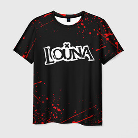 Мужская футболка 3D с принтом LOUNA в Тюмени, 100% полиэфир | прямой крой, круглый вырез горловины, длина до линии бедер | louna | tracktor bowling | альтернативный метал | альтернативный рок | гранж | лу | луна | ню метал | панк рок | хард рок