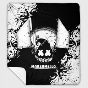 Плед с рукавами с принтом Marshmello Кошмар(Oko) в Тюмени, 100% полиэстер | Закругленные углы, все края обработаны. Ткань не мнется и не растягивается. Размер 170*145 | dj | marshmello | oko | бравл | граффити | денс | диджей | дэнс | звезда | звезды | зефир | игры | маршмелло | маршмеллоу | маршмело | музыка | мультик | око | первый | перед | роблокс | рождеством | скелет | старс