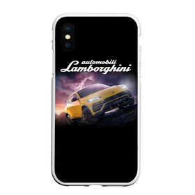 Чехол для iPhone XS Max матовый с принтом Lamborghini Urus в Тюмени, Силикон | Область печати: задняя сторона чехла, без боковых панелей | audi | auto | aventador | lamborghini | murcielago | urus | авто | автомобиль | ам | ламба | ламборгини | машина | машины | спорткар | урус