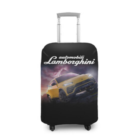 Чехол для чемодана 3D с принтом Lamborghini Urus в Тюмени, 86% полиэфир, 14% спандекс | двустороннее нанесение принта, прорези для ручек и колес | audi | auto | aventador | lamborghini | murcielago | urus | авто | автомобиль | ам | ламба | ламборгини | машина | машины | спорткар | урус
