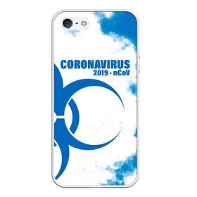 Чехол для iPhone 5/5S матовый с принтом Coronavirus 2019 - nCoV в Тюмени, Силикон | Область печати: задняя сторона чехла, без боковых панелей | Тематика изображения на принте: 2019   ncov | coronavirus | covid | covid 19 | ncov | virus | арт | биологическая опасность | болезнь | вирус | знак | карантин | корона | коронавирус | короновирус | мем | мой руки | оставайся дома | пандемия | помой руки