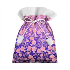 Подарочный 3D мешок с принтом Цветы в Тюмени, 100% полиэстер | Размер: 29*39 см | Тематика изображения на принте: весна | модная | сакура | цветы | японская вишня