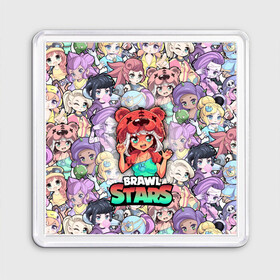 Магнит 55*55 с принтом BrawlStars Girls (Oko) в Тюмени, Пластик | Размер: 65*65 мм; Размер печати: 55*55 мм | Тематика изображения на принте: 8 | bit | brawl | brawlstars | bs | girls | nita | oko | stars | virus | бит | бравл | бравлеры | бравлстарс | бравлы | браво | бровл | броул | броулбол | бс | вирус | герои | девочки | игра | медведь | мультик | нита | образ | око | персо