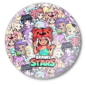 Значок с принтом BrawlStars Girls (Oko) в Тюмени,  металл | круглая форма, металлическая застежка в виде булавки | 8 | bit | brawl | brawlstars | bs | girls | nita | oko | stars | virus | бит | бравл | бравлеры | бравлстарс | бравлы | браво | бровл | броул | броулбол | бс | вирус | герои | девочки | игра | медведь | мультик | нита | образ | око | персо