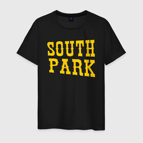 Мужская футболка хлопок с принтом SOUTH PARK. в Тюмени, 100% хлопок | прямой крой, круглый вырез горловины, длина до линии бедер, слегка спущенное плечо. | Тематика изображения на принте: south park | американская культура | американский мультсериал | колорадо | пародия | саус парк | саут парк | черный юмор | четыре мальчика | шоу | южный парк