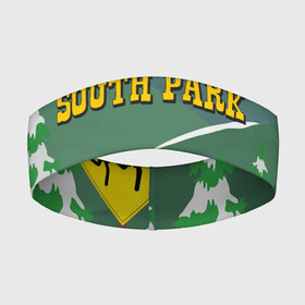 Повязка на голову 3D с принтом ЮЖНЫЙ ПАРК | SOUTH PARK (Z) в Тюмени,  |  | kenny | south park | кенни | мультфильмы | южный парк