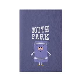 Обложка для паспорта матовая кожа с принтом South Park Полотенчико в Тюмени, натуральная матовая кожа | размер 19,3 х 13,7 см; прозрачные пластиковые крепления | south park | баттерс | кайл | кени | кеннет | кенни | мультик | саус парк | стэнли | эрик | южный парк