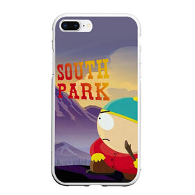 Чехол для iPhone 7Plus/8 Plus матовый с принтом South Park Картмен в Тюмени, Силикон | Область печати: задняя сторона чехла, без боковых панелей | south park | баттерс | кайл | картмен | кени | кеннет | кенни | мультик | саус парк | стэнли | эрик | южный парк