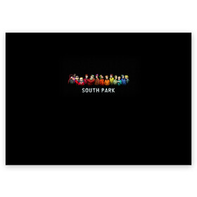 Поздравительная открытка с принтом ЮЖНЫЙ ПАРК в Тюмени, 100% бумага | плотность бумаги 280 г/м2, матовая, на обратной стороне линовка и место для марки
 | kenny | south park | кенни | мультфильмы | саус парк | южный парк