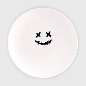 Тарелка с принтом Glitch Smile в Тюмени, фарфор | диаметр - 210 мм
диаметр для нанесения принта - 120 мм | glitch | smile | глитч | глич | неон | психодел | психоделика | смайл | смайлик | улыбка