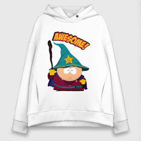 Женское худи Oversize хлопок с принтом CARTMAN в Тюмени, френч-терри — 70% хлопок, 30% полиэстер. Мягкий теплый начес внутри —100% хлопок | боковые карманы, эластичные манжеты и нижняя кромка, капюшон на магнитной кнопке | animation | cartman | colorado | eric | gangsta | hip hop | kenny | n.w.a | san | south park | usa | волшебник | жесть | картман | магия | мультфильмы | шикарно | эрик | южный парк