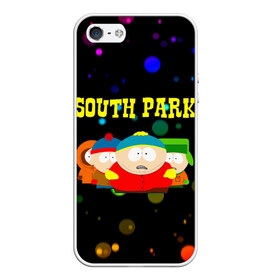 Чехол для iPhone 5/5S матовый с принтом South Park в Тюмени, Силикон | Область печати: задняя сторона чехла, без боковых панелей | south park | американская культура | американский мультсериал | колорадо | пародия | саус парк | саут парк | черный юмор | четыре мальчика | шоу | южный парк
