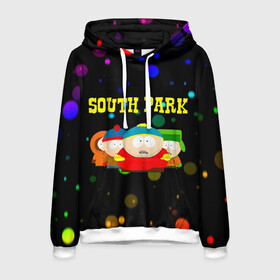 Мужская толстовка 3D с принтом South Park в Тюмени, 100% полиэстер | двухслойный капюшон со шнурком для регулировки, мягкие манжеты на рукавах и по низу толстовки, спереди карман-кенгуру с мягким внутренним слоем. | south park | американская культура | американский мультсериал | колорадо | пародия | саус парк | саут парк | черный юмор | четыре мальчика | шоу | южный парк