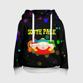 Детская толстовка 3D с принтом South Park. в Тюмени, 100% полиэстер | двухслойный капюшон со шнурком для регулировки, мягкие манжеты на рукавах и по низу толстовки, спереди карман-кенгуру с мягким внутренним слоем | south park | американская культура | американский мультсериал | колорадо | пародия | саус парк | саут парк | черный юмор | четыре мальчика | шоу | южный парк