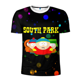 Мужская футболка 3D спортивная с принтом South Park. в Тюмени, 100% полиэстер с улучшенными характеристиками | приталенный силуэт, круглая горловина, широкие плечи, сужается к линии бедра | Тематика изображения на принте: south park | американская культура | американский мультсериал | колорадо | пародия | саус парк | саут парк | черный юмор | четыре мальчика | шоу | южный парк