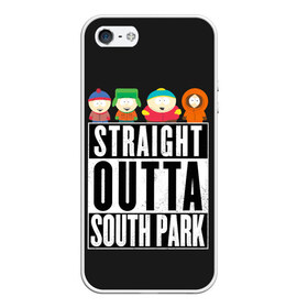 Чехол для iPhone 5/5S матовый с принтом South Park в Тюмени, Силикон | Область печати: задняя сторона чехла, без боковых панелей | cartman | kenny | park | south | southpark | картман | кенни | мульт | мультик | парк | персонаж | персонажи | сериал | южный