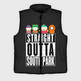 Мужской жилет утепленный 3D с принтом South Park в Тюмени,  |  | cartman | kenny | park | south | southpark | картман | кенни | мульт | мультик | парк | персонаж | персонажи | сериал | южный
