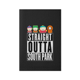 Обложка для паспорта матовая кожа с принтом South Park в Тюмени, натуральная матовая кожа | размер 19,3 х 13,7 см; прозрачные пластиковые крепления | cartman | kenny | park | south | southpark | картман | кенни | мульт | мультик | парк | персонаж | персонажи | сериал | южный