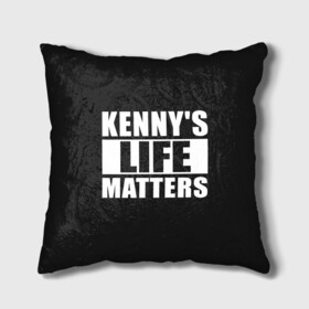 Подушка 3D с принтом KENNYS LIFE MATTERS в Тюмени, наволочка – 100% полиэстер, наполнитель – холлофайбер (легкий наполнитель, не вызывает аллергию). | состоит из подушки и наволочки. Наволочка на молнии, легко снимается для стирки | cartman | kenny | park | south | southpark | картман | кенни | мульт | мультик | парк | персонаж | персонажи | сериал | южный