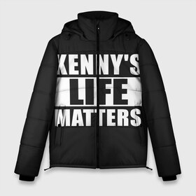 Мужская зимняя куртка 3D с принтом KENNYS LIFE MATTERS в Тюмени, верх — 100% полиэстер; подкладка — 100% полиэстер; утеплитель — 100% полиэстер | длина ниже бедра, свободный силуэт Оверсайз. Есть воротник-стойка, отстегивающийся капюшон и ветрозащитная планка. 

Боковые карманы с листочкой на кнопках и внутренний карман на молнии. | cartman | kenny | park | south | southpark | картман | кенни | мульт | мультик | парк | персонаж | персонажи | сериал | южный