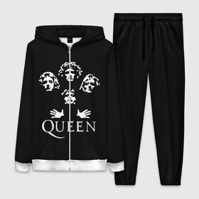 Женский костюм 3D с принтом QUEEN в Тюмени,  |  | queen | rock | we will rock you | брайан мэи | группа queen | группа квин | джон дикон | квин | королева | король | роджер тейлор | рок | фредди меркьюри