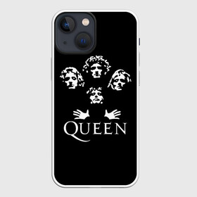 Чехол для iPhone 13 mini с принтом QUEEN | КВИН (+НА СПИНЕ) в Тюмени,  |  | Тематика изображения на принте: queen | rock | we will rock you | брайан мэи | группа queen | группа квин | джон дикон | квин | королева | король | роджер тейлор | рок | фредди меркьюри