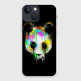 Чехол для iPhone 13 mini с принтом ПАНДА В КРАСКЕ | PANDA IN PAINT в Тюмени,  |  | panda | животные | краска | медведь | милая | няшная | панда | прикольная | смешно | юмор