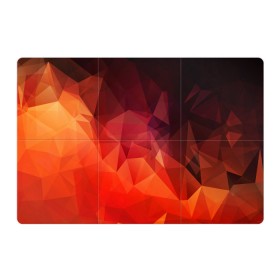 Магнитный плакат 3Х2 с принтом Polygon(orange) в Тюмени, Полимерный материал с магнитным слоем | 6 деталей размером 9*9 см | Тематика изображения на принте: 
