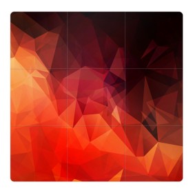 Магнитный плакат 3Х3 с принтом Polygon(orange) в Тюмени, Полимерный материал с магнитным слоем | 9 деталей размером 9*9 см | 