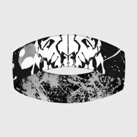 Повязка на голову 3D с принтом белые кляксы оверлорд в Тюмени,  |  | overlord | айнз | аниме | оверлорд