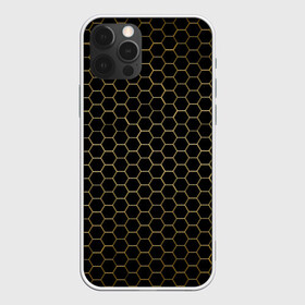 Чехол для iPhone 12 Pro Max с принтом ЗОЛОТЫЕ СОТЫ | GOLDEN HONEYCOMBS в Тюмени, Силикон |  | abstract | geometry | geometry stripes | golden honeycombs | grunge | texture | абстракция | брызги | геометрические полосы | геометрия | гранж | золотые соты | краски | соты | текстура