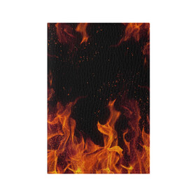 Обложка для паспорта матовая кожа с принтом ОГОНЬ в Тюмени, натуральная матовая кожа | размер 19,3 х 13,7 см; прозрачные пластиковые крепления | abstraction | fire | flame | geometry | hexagon | neon | paints | stripes | texture | triangle | абстракция | брызги | геометрия | краски | неон | неоновый | огонь | соты | текстура