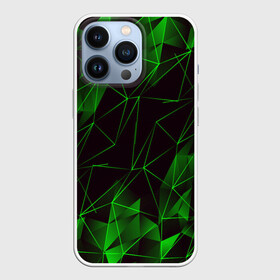 Чехол для iPhone 13 Pro с принтом GREEN STRIPES | ЗЕЛЕНАЯ ГЕОМЕТРИЯ в Тюмени,  |  | abstraction | geometry | hexagon | neon | paints | stripes | texture | triangle | абстракция | брызги | геометрия | краски | неон | неоновый | соты | текстура